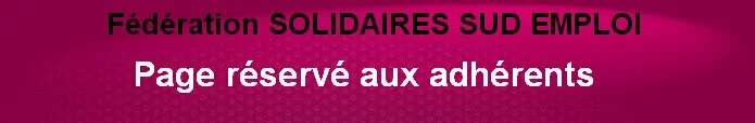 Fédération membre de l'Union Syndicale SOLIDAIRES